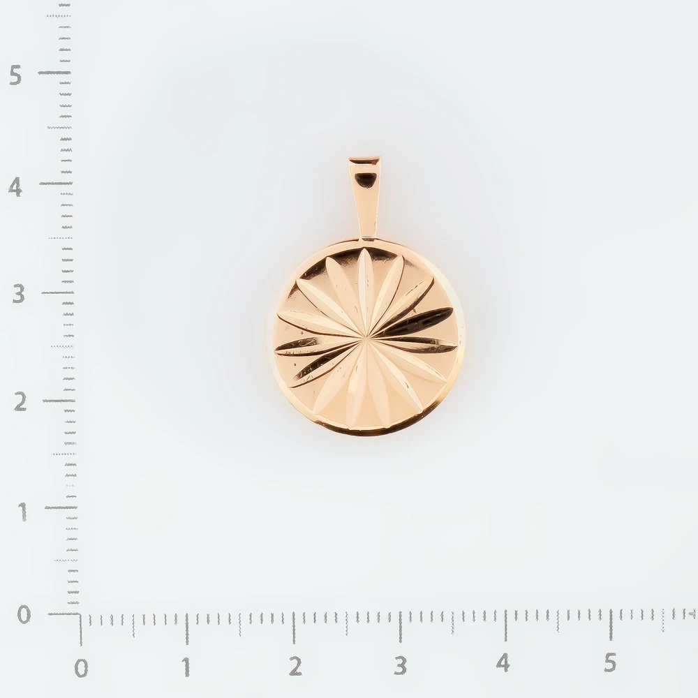 Подвес из красного золота 583 пробы