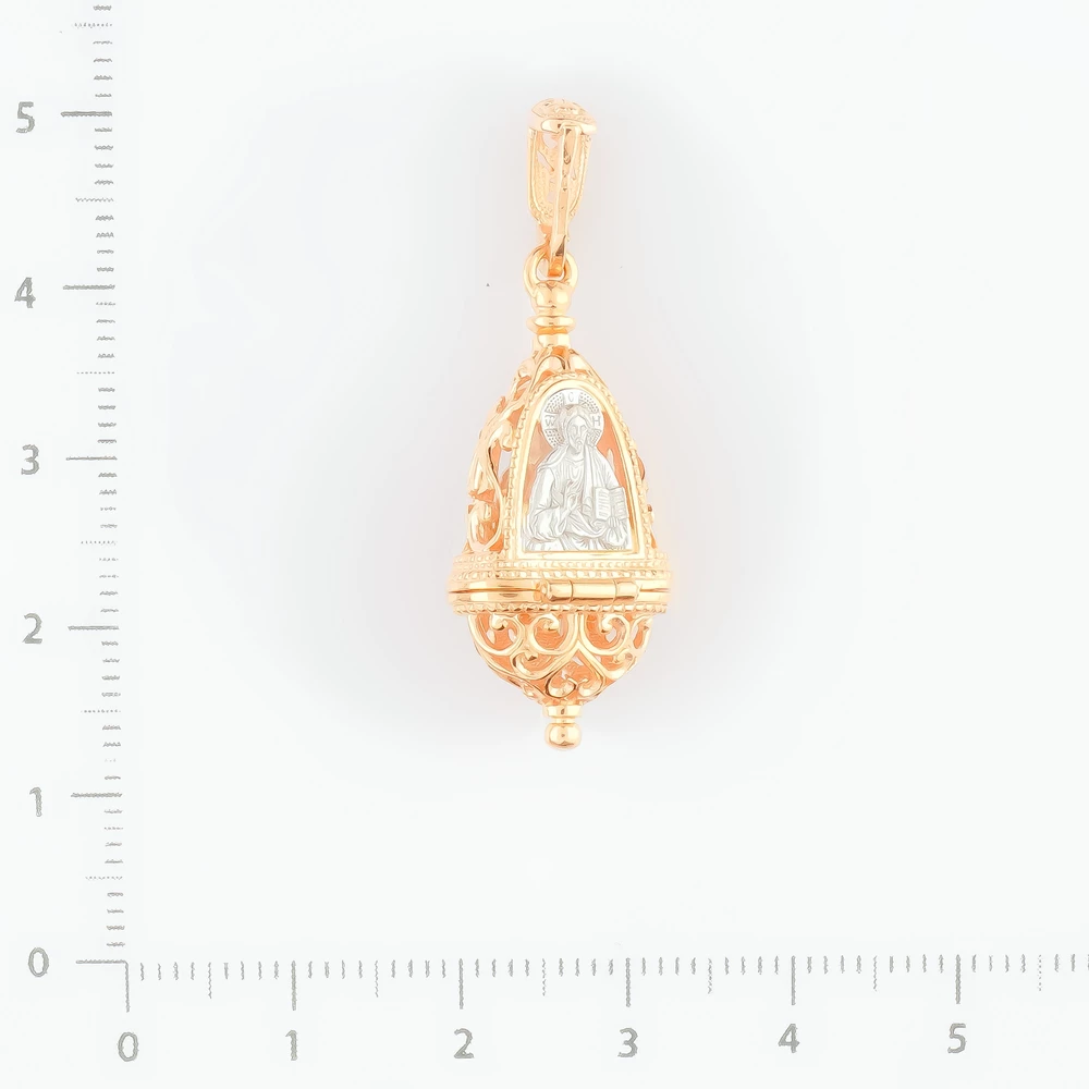 Подвес из красного золота 585 пробы