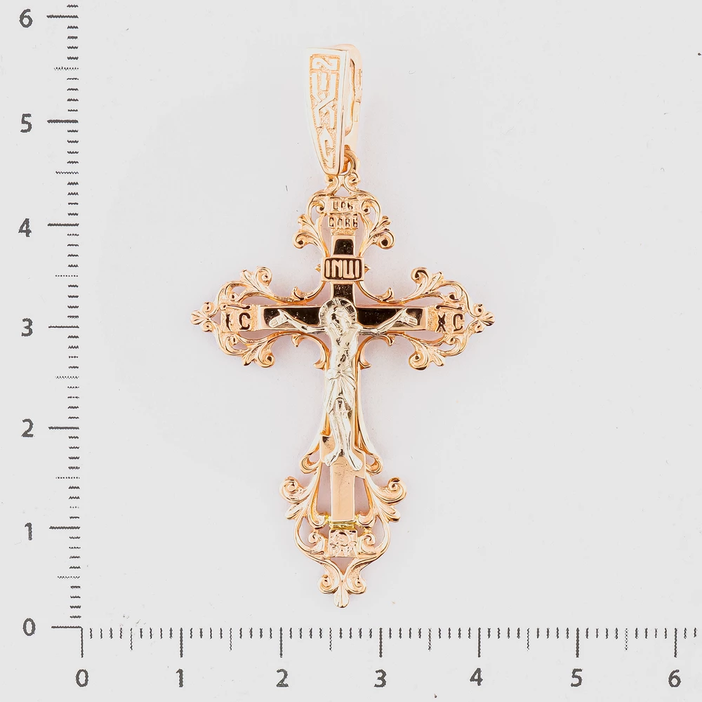 Подвес из красного золота 585 пробы