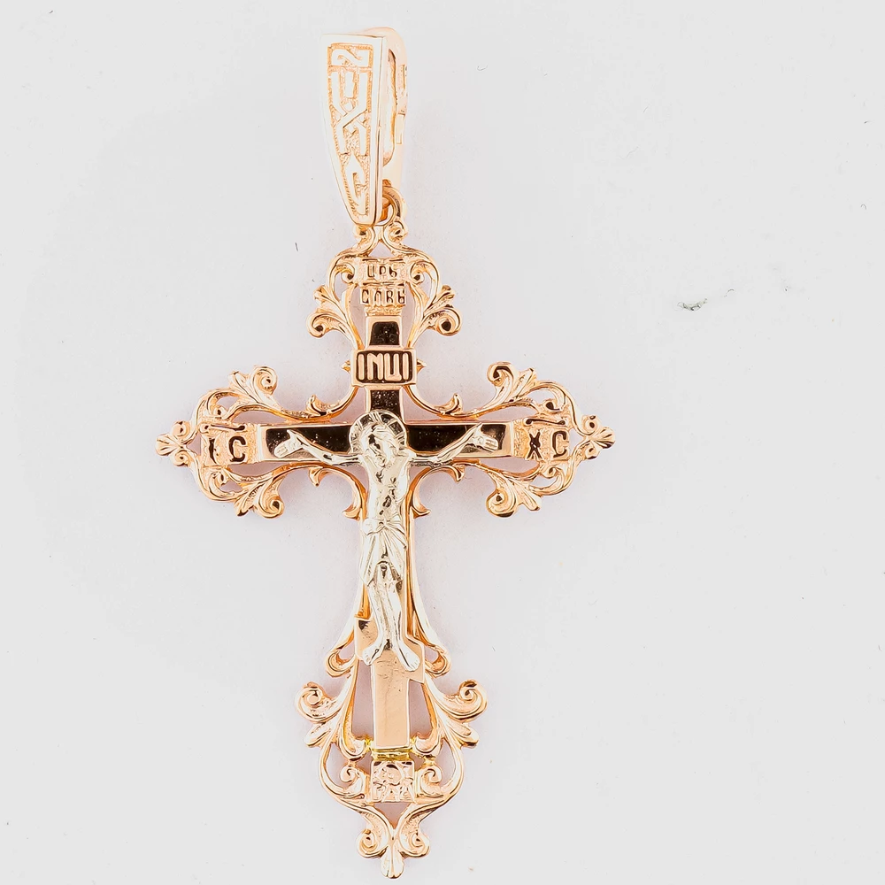 Подвес из красного золота 585 пробы