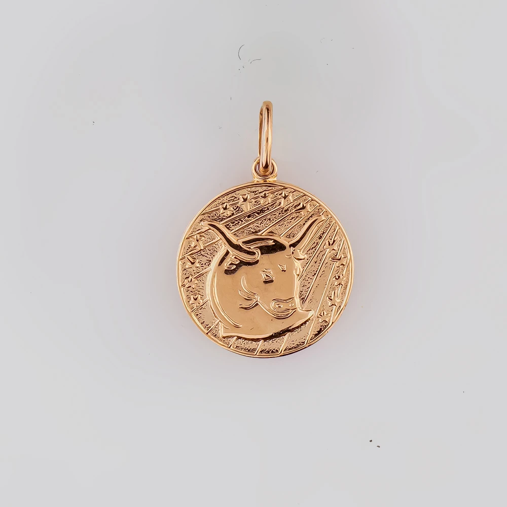 Подвес из красного золота 583 пробы