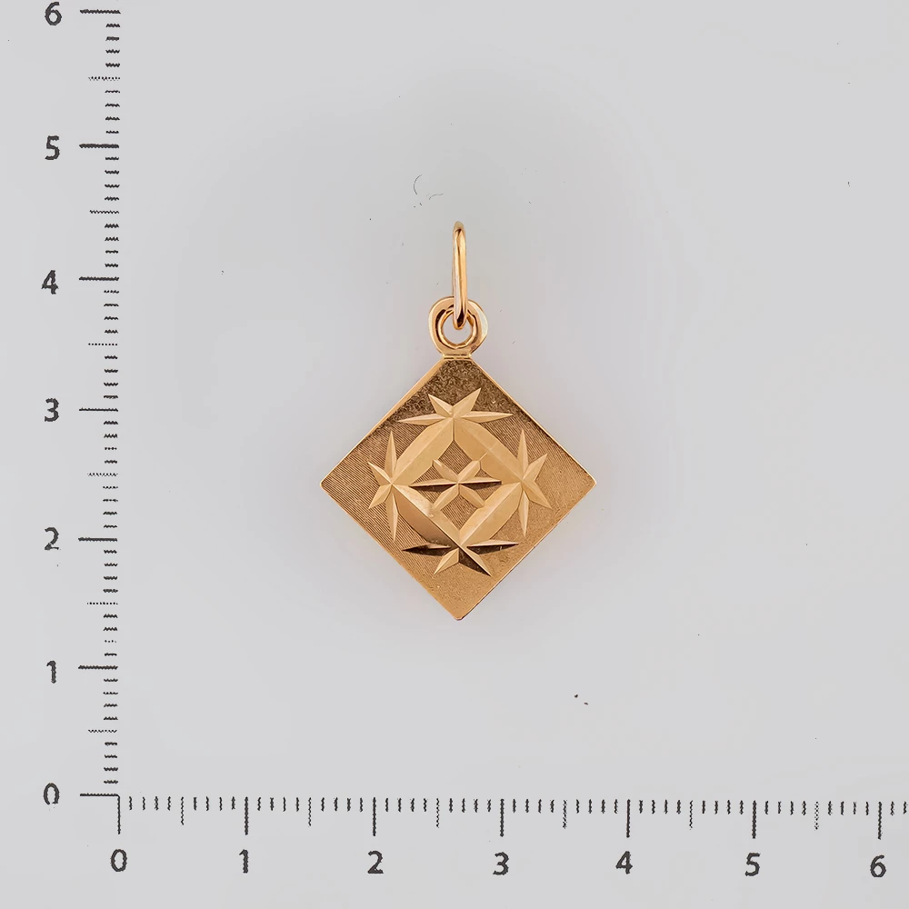 Подвес из красного золота 583 пробы