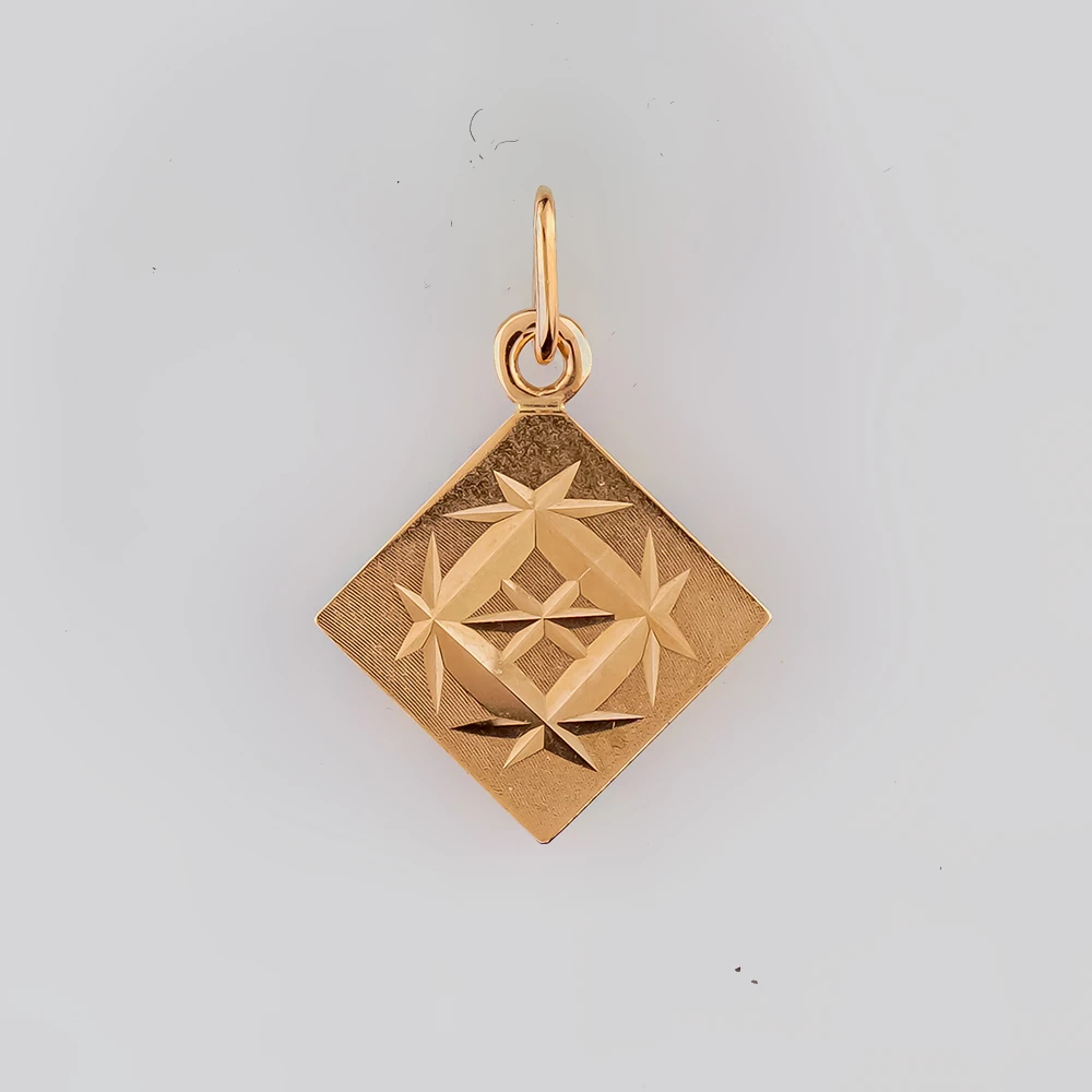 Подвес из красного золота 583 пробы