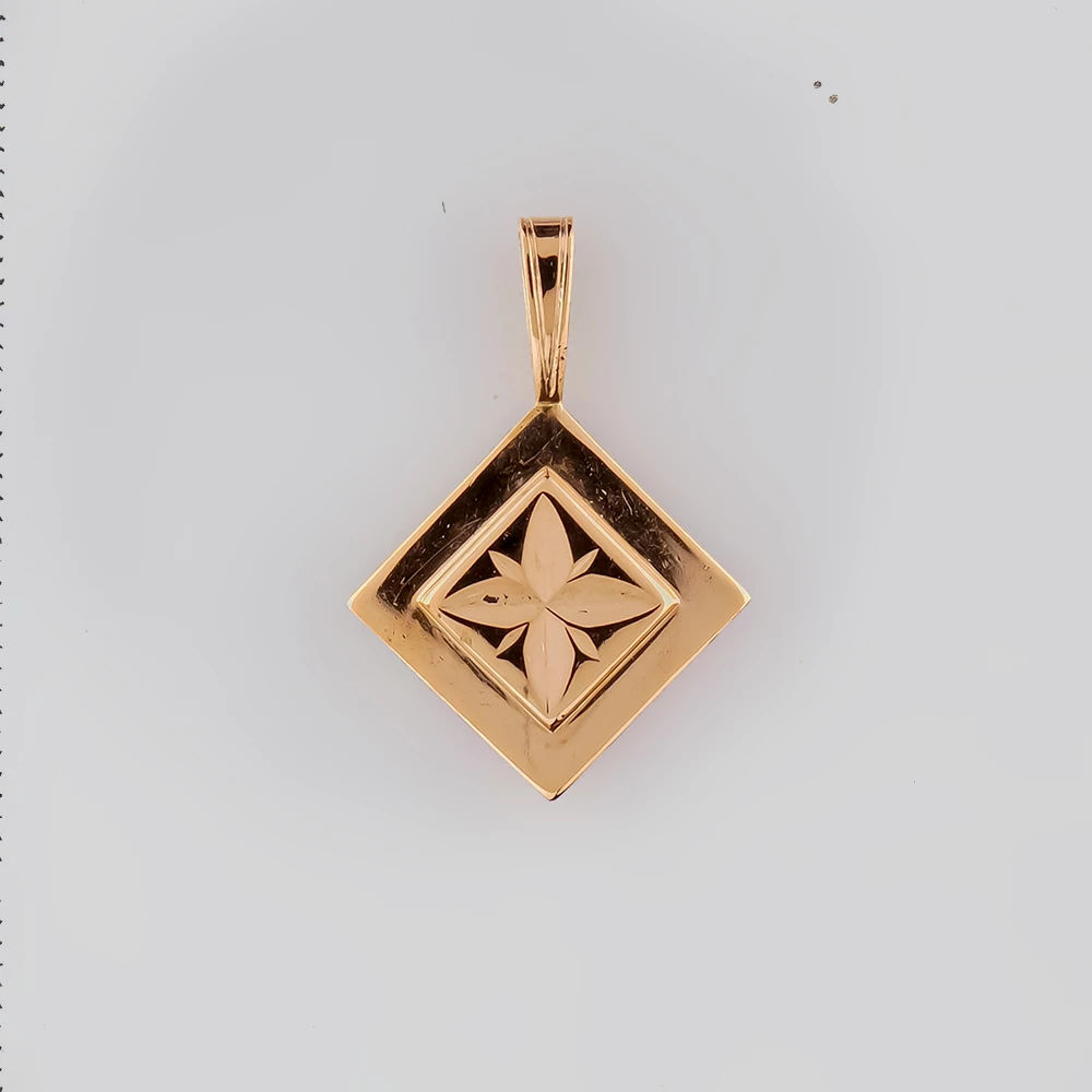 Подвес из красного золота 583 пробы