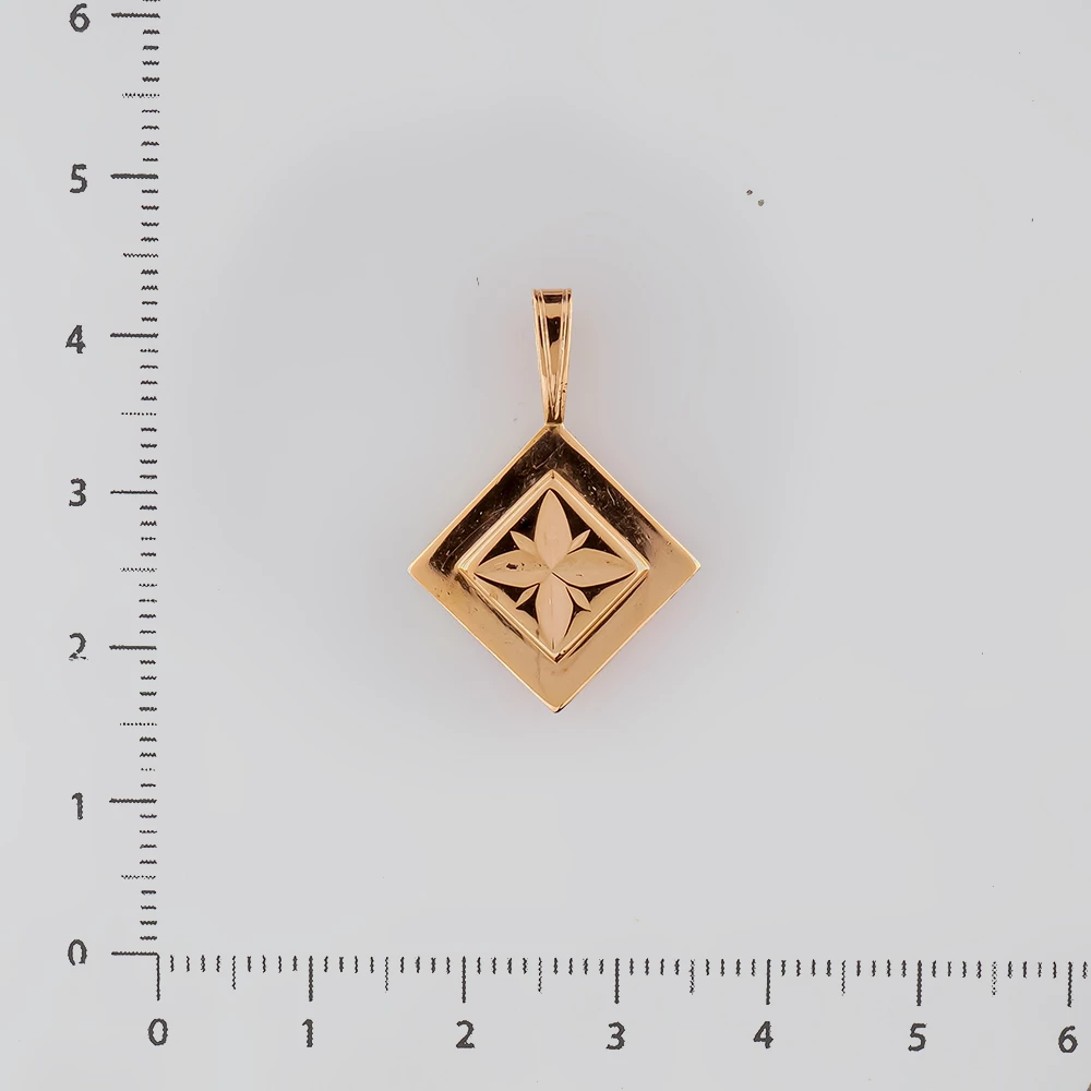 Подвес из красного золота 583 пробы