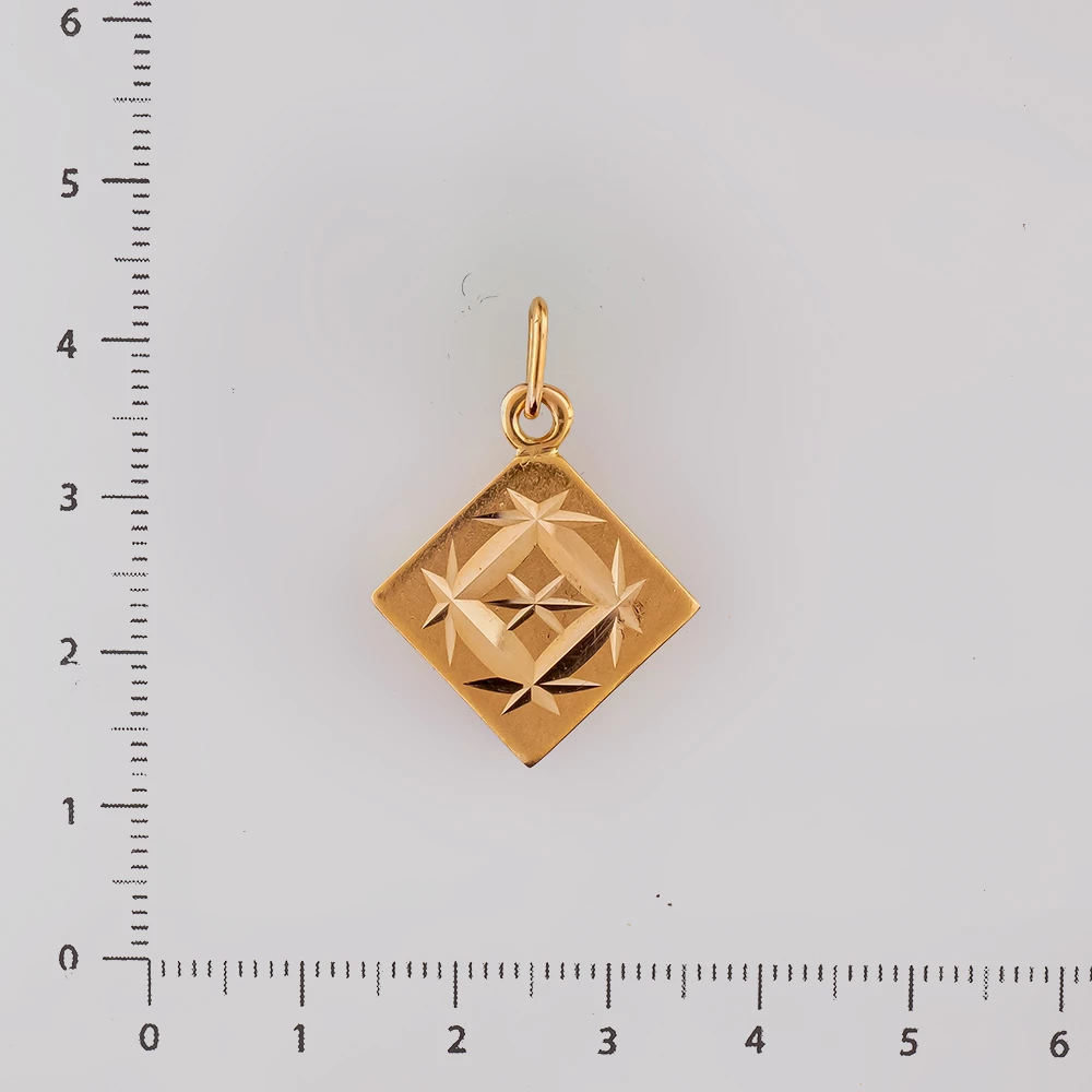 Подвес из красного золота 583 пробы