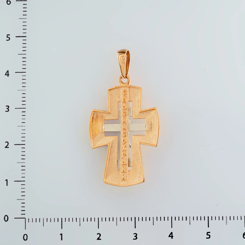 Подвес из красного золота 585 пробы