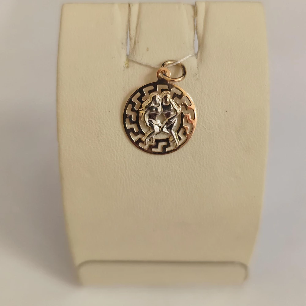 Подвес из красного золота 585 пробы