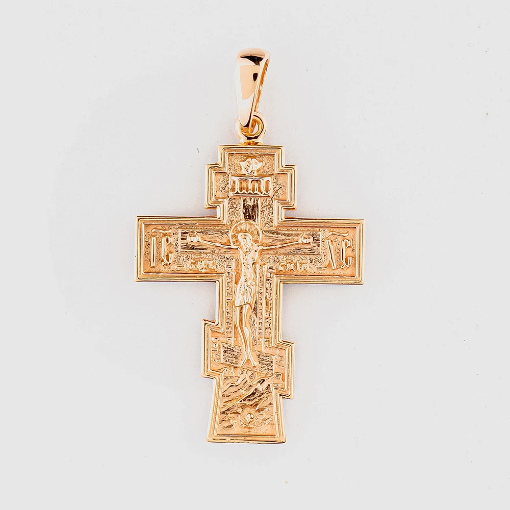 Подвес из красного золота 585 пробы