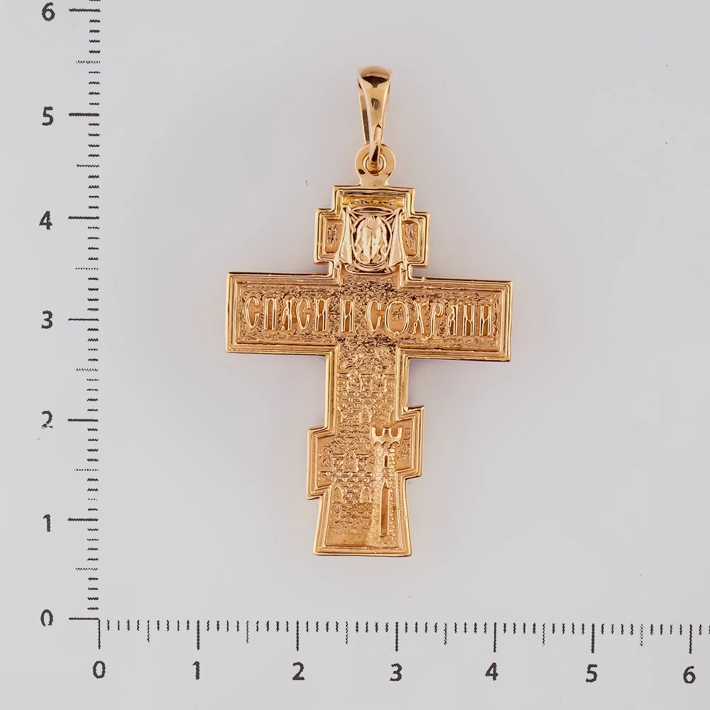 Подвес из красного золота 585 пробы