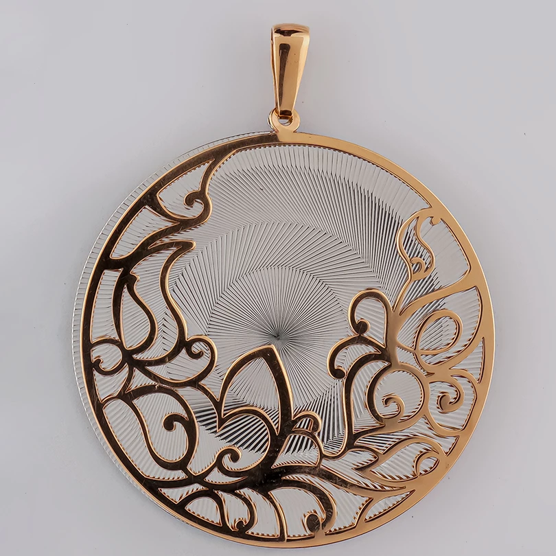 Подвес из красного золота 585 пробы