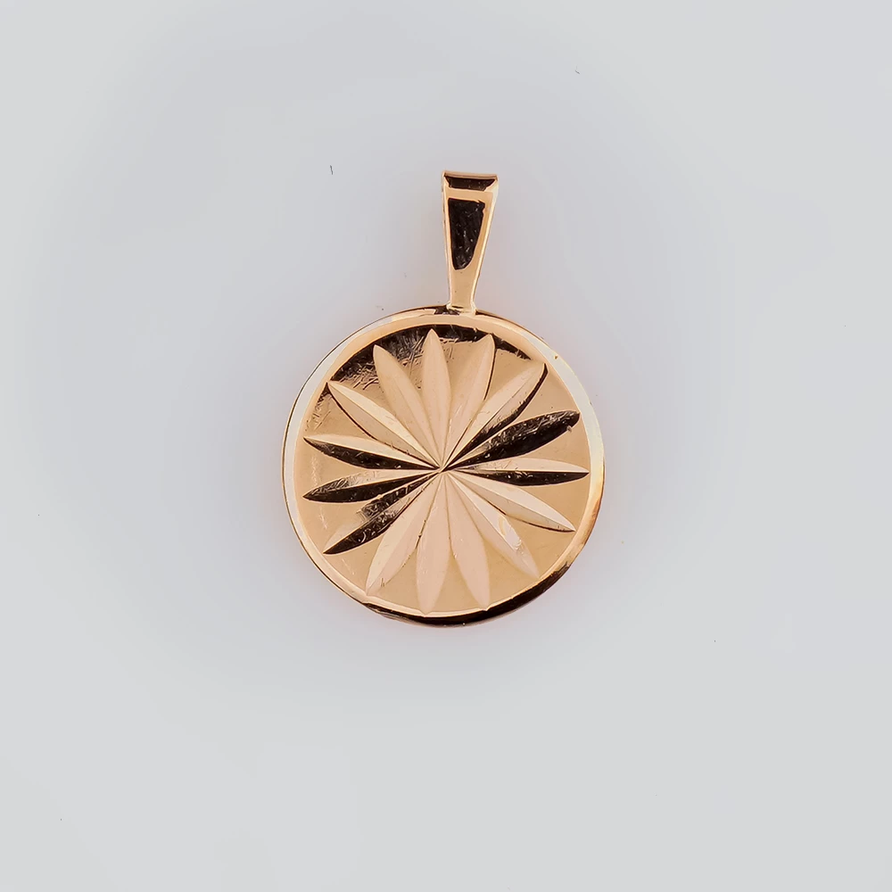 Подвес из красного золота 583 пробы