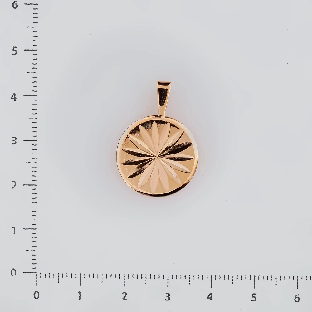 Подвес из красного золота 583 пробы