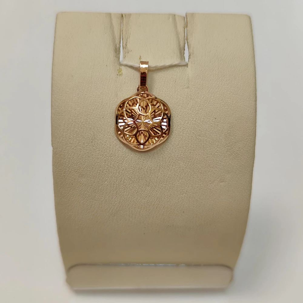 Подвес из красного золота 585 пробы