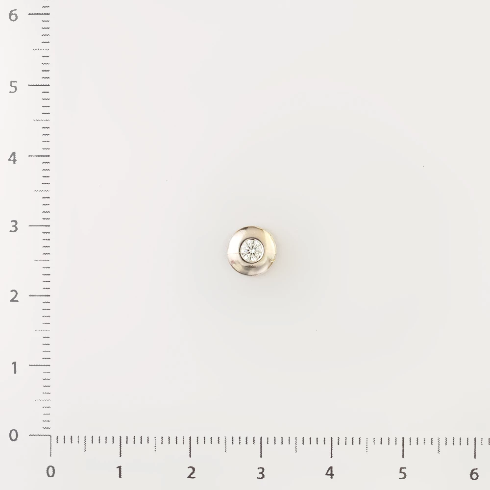 Подвес с бриллиантом из белого золота 585 пробы