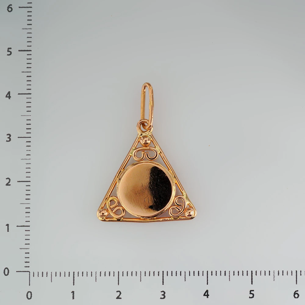 Подвес из красного золота 583 пробы