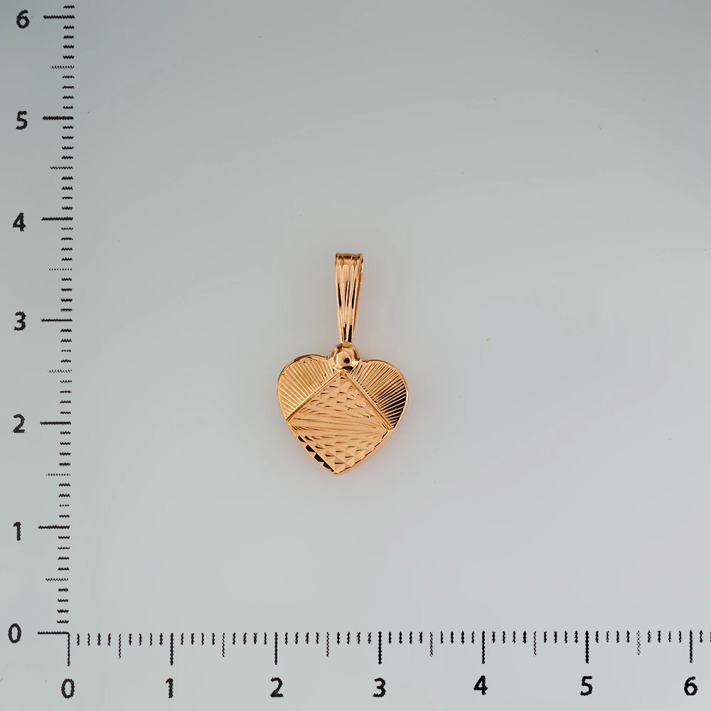 Подвес из красного золота 585 пробы