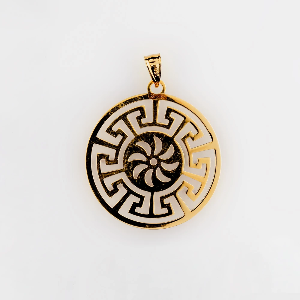 Подвес из желтого золота 750 пробы