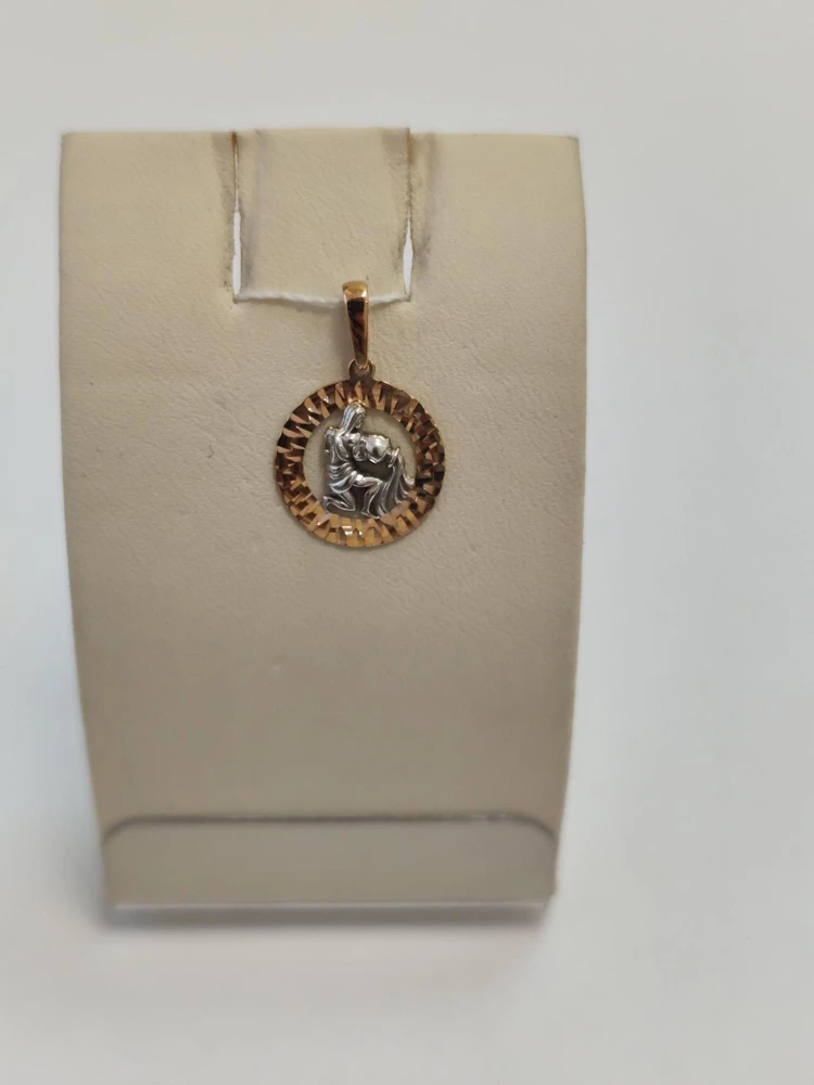 Подвес из красного золота 585 пробы