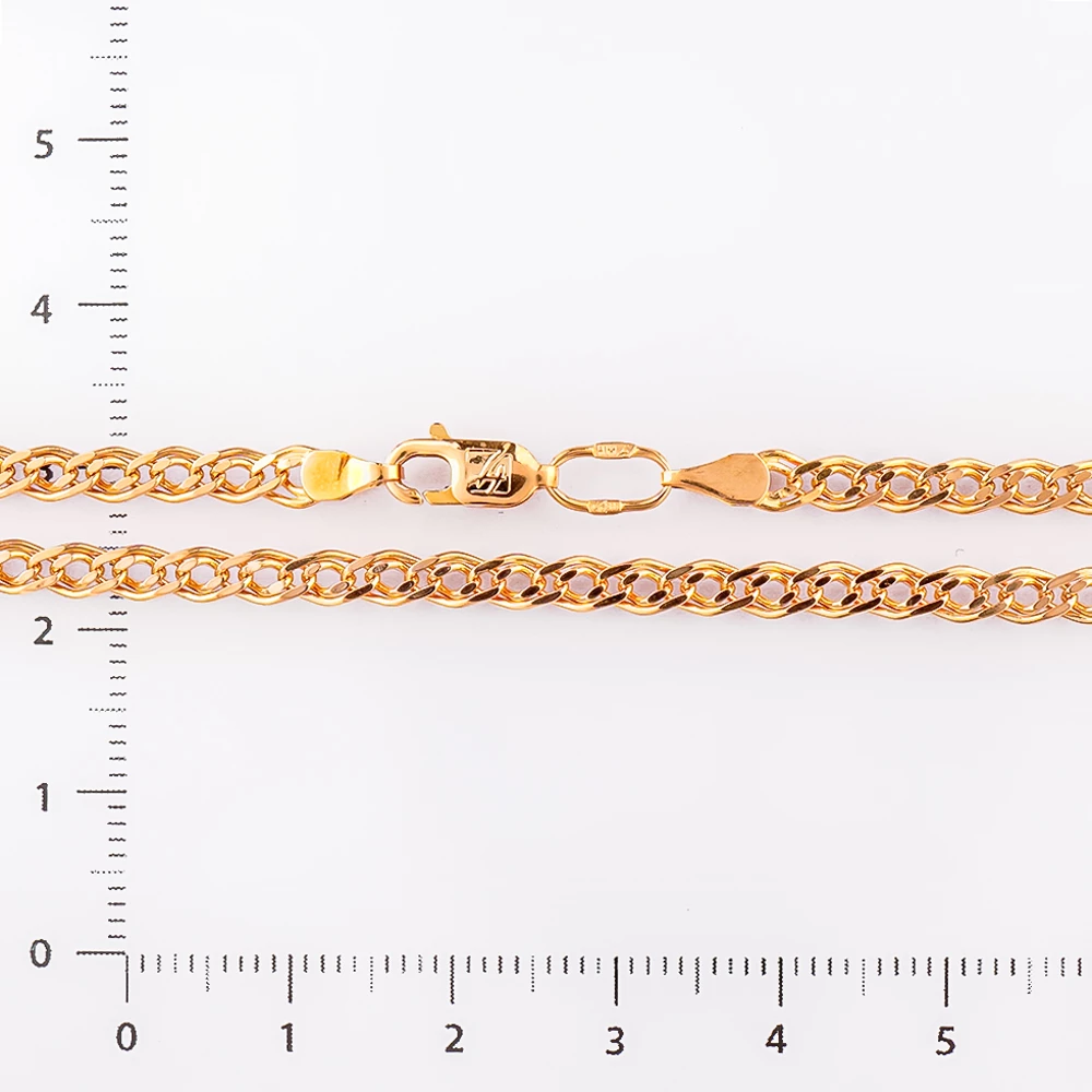 Цепь из красного золота 585 пробы