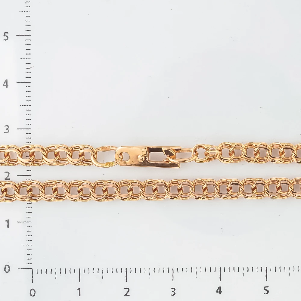 Цепь из красного золота 585 пробы