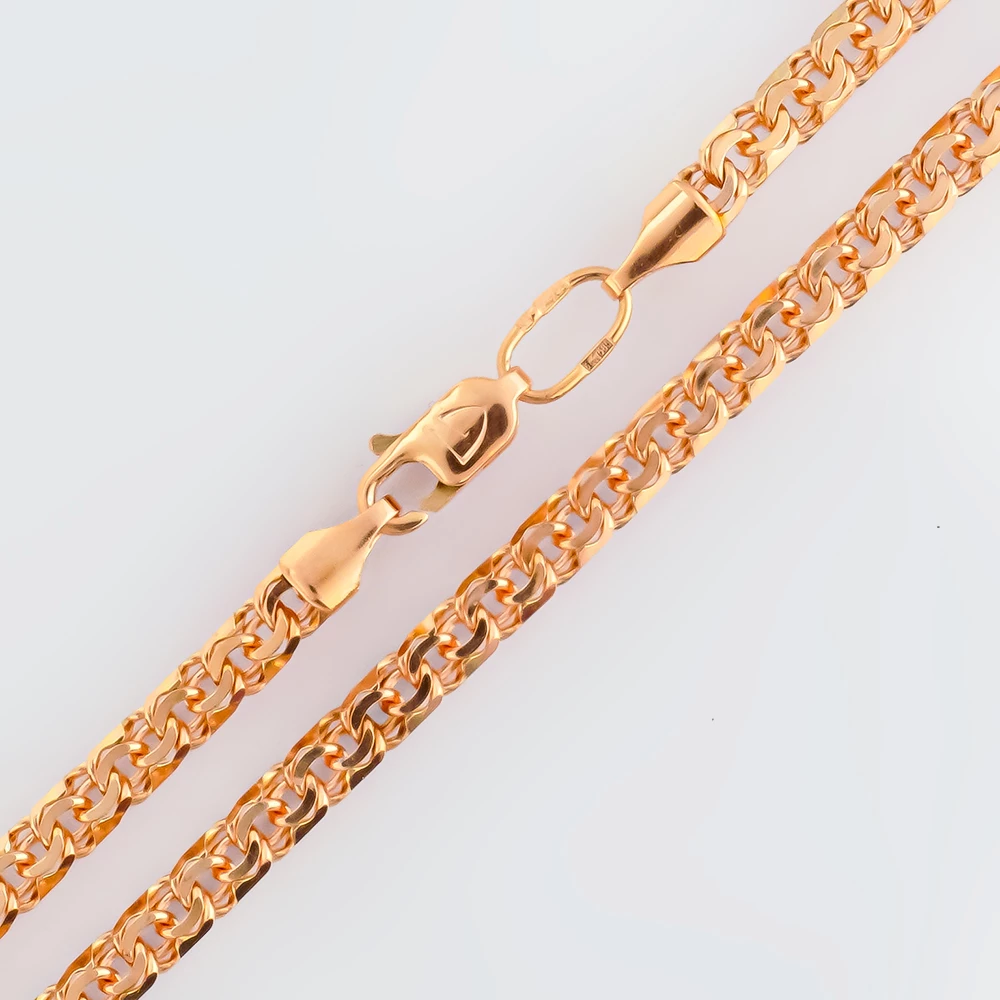 Цепь из красного золота 585 пробы