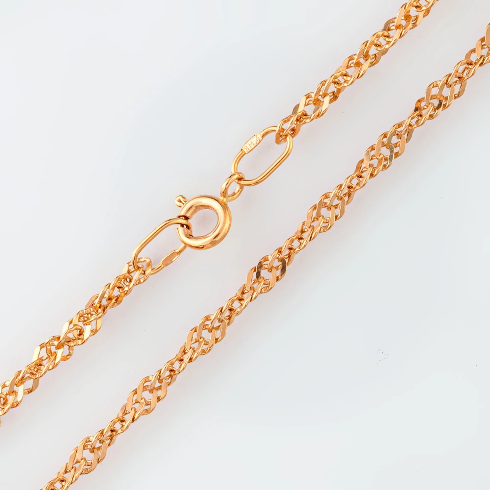 Цепь из красного золота 585 пробы