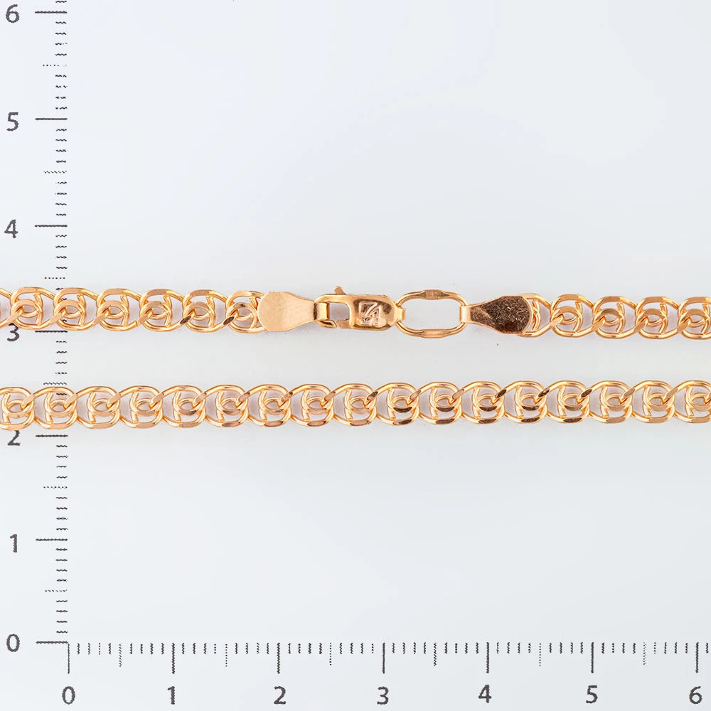 Цепь из красного золота 585 пробы