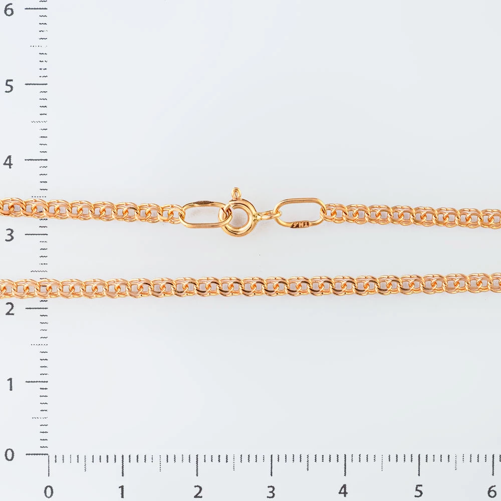 Цепь из красного золота 585 пробы