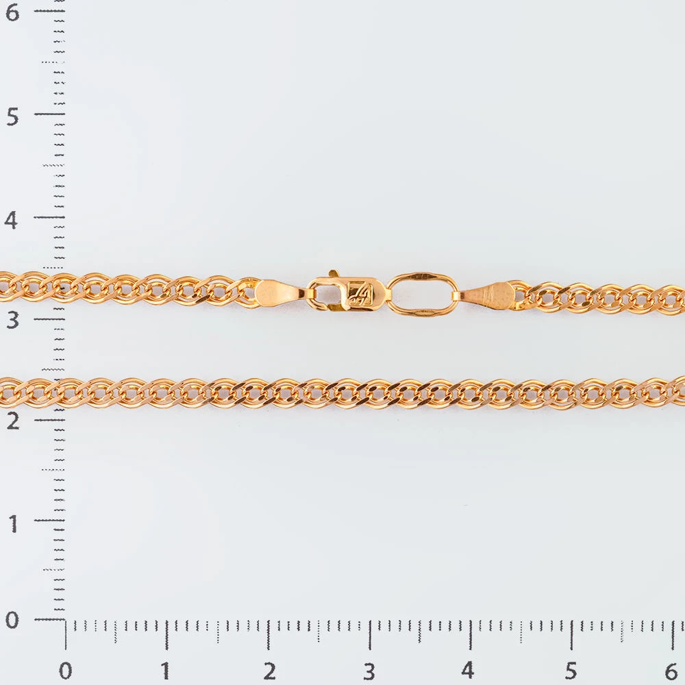 Цепь из красного золота 585 пробы