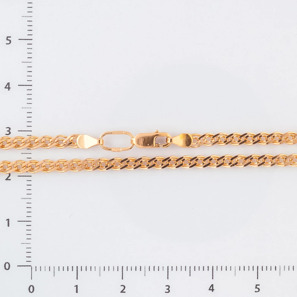 Цепь из красного золота 585 пробы