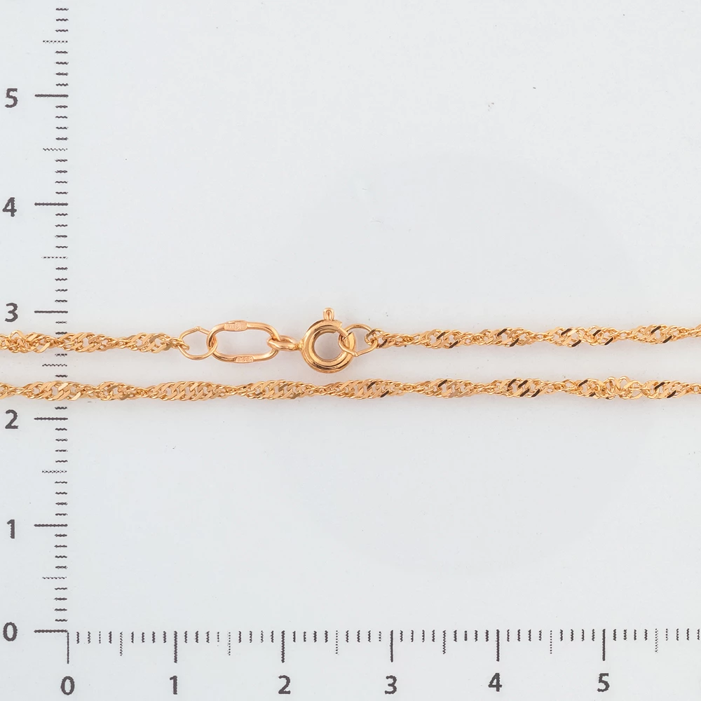 Цепь из красного золота 375 пробы