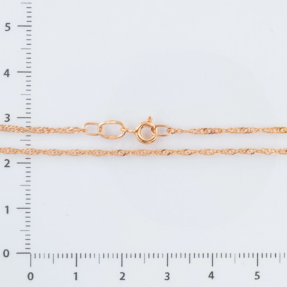 Цепь из красного золота 585 пробы