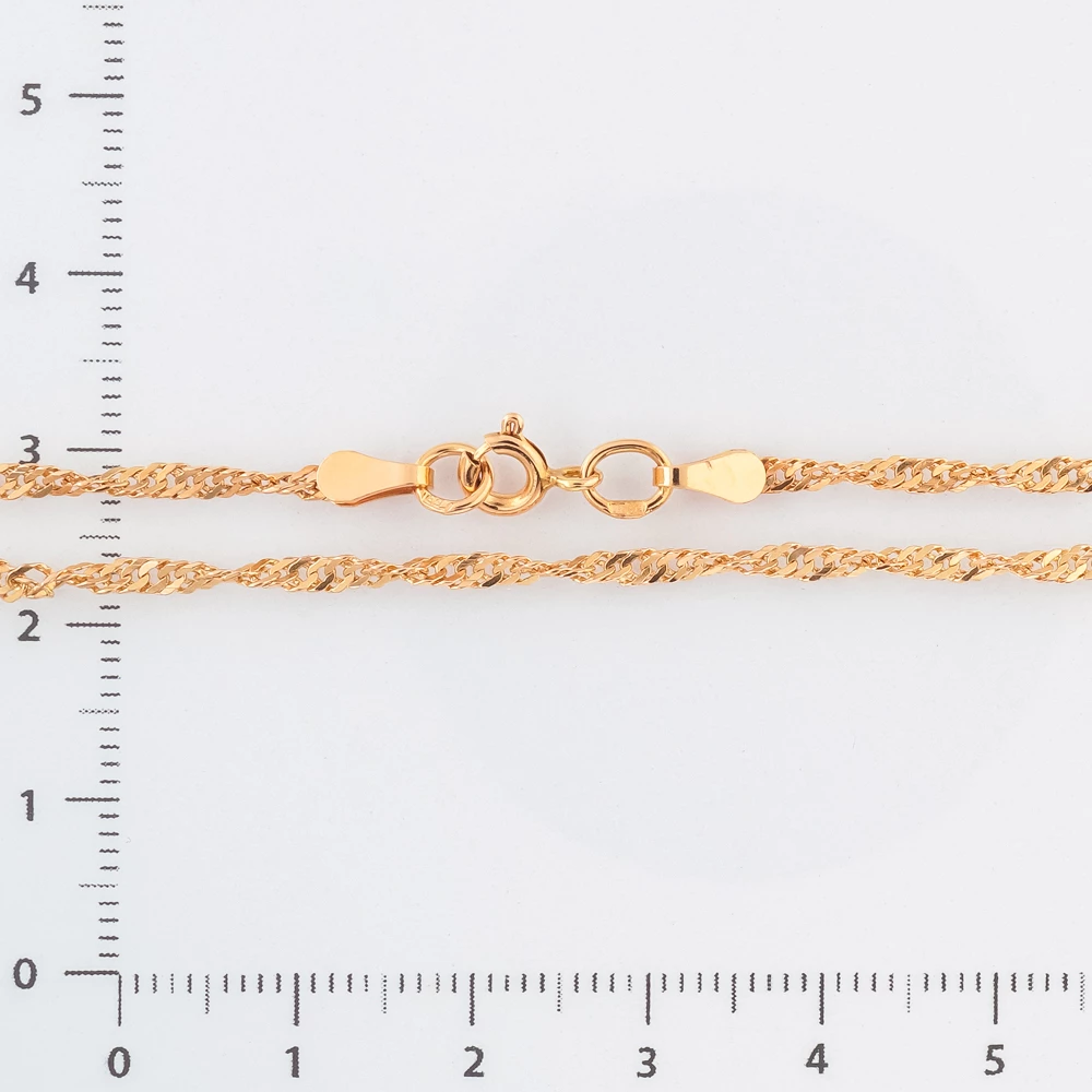 Цепь из красного золота 585 пробы