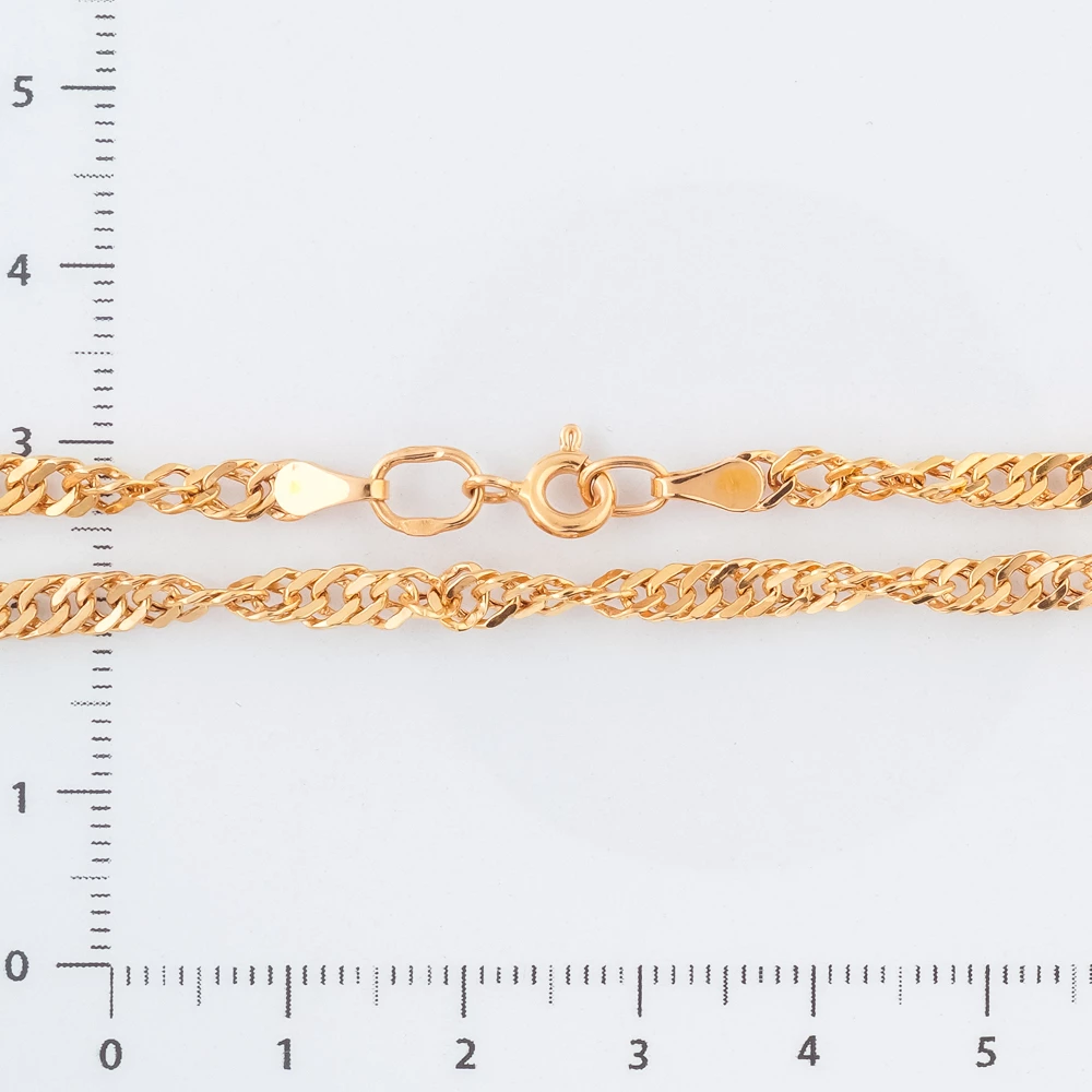 Цепь из красного золота 585 пробы