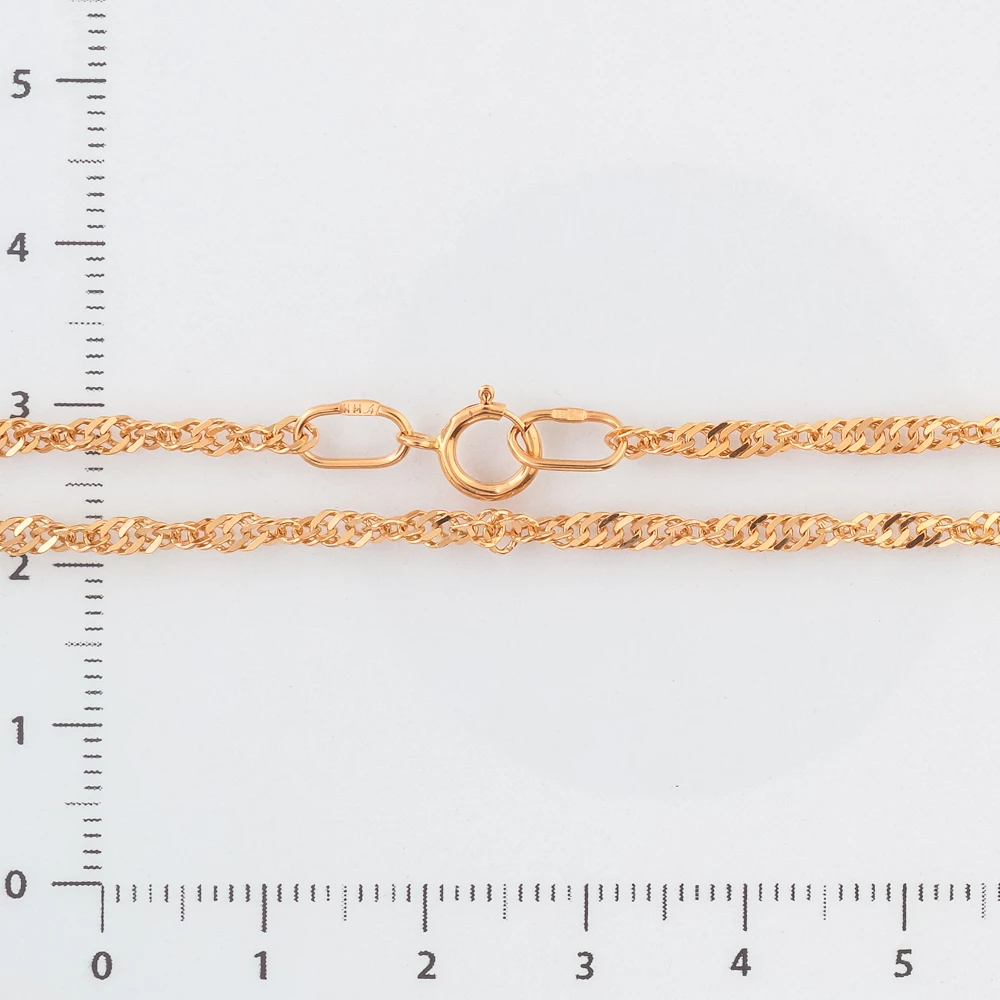 Цепь из красного золота 585 пробы