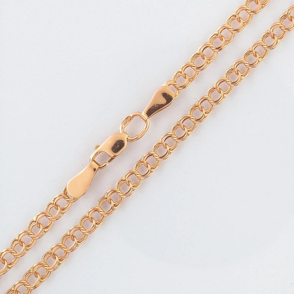 Цепь из красного золота 585 пробы