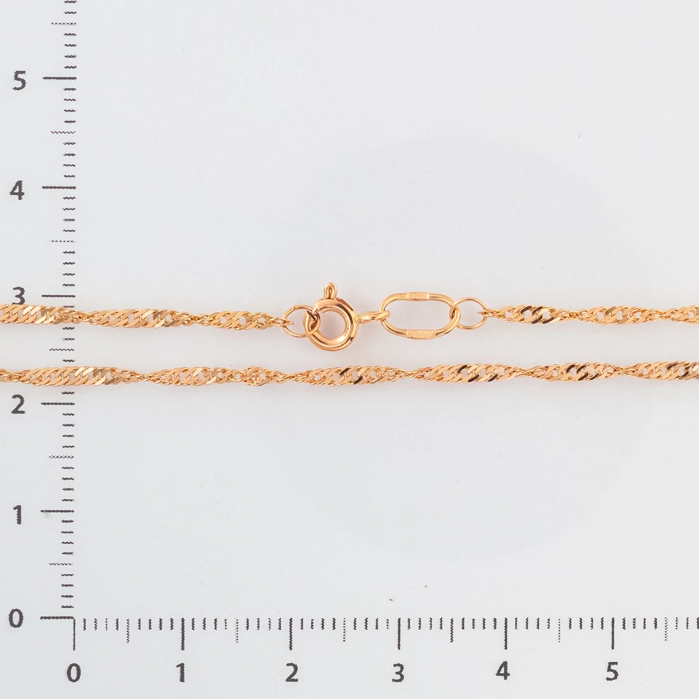 Цепь из красного золота 585 пробы