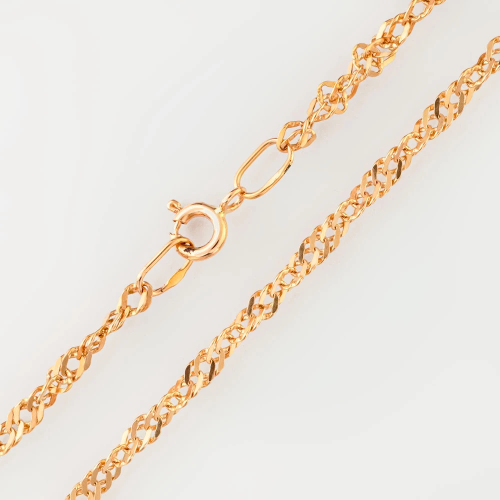 Цепь из красного золота 585 пробы