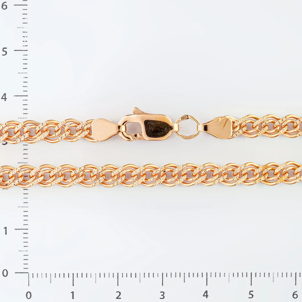 Цепь из красного золота 585 пробы