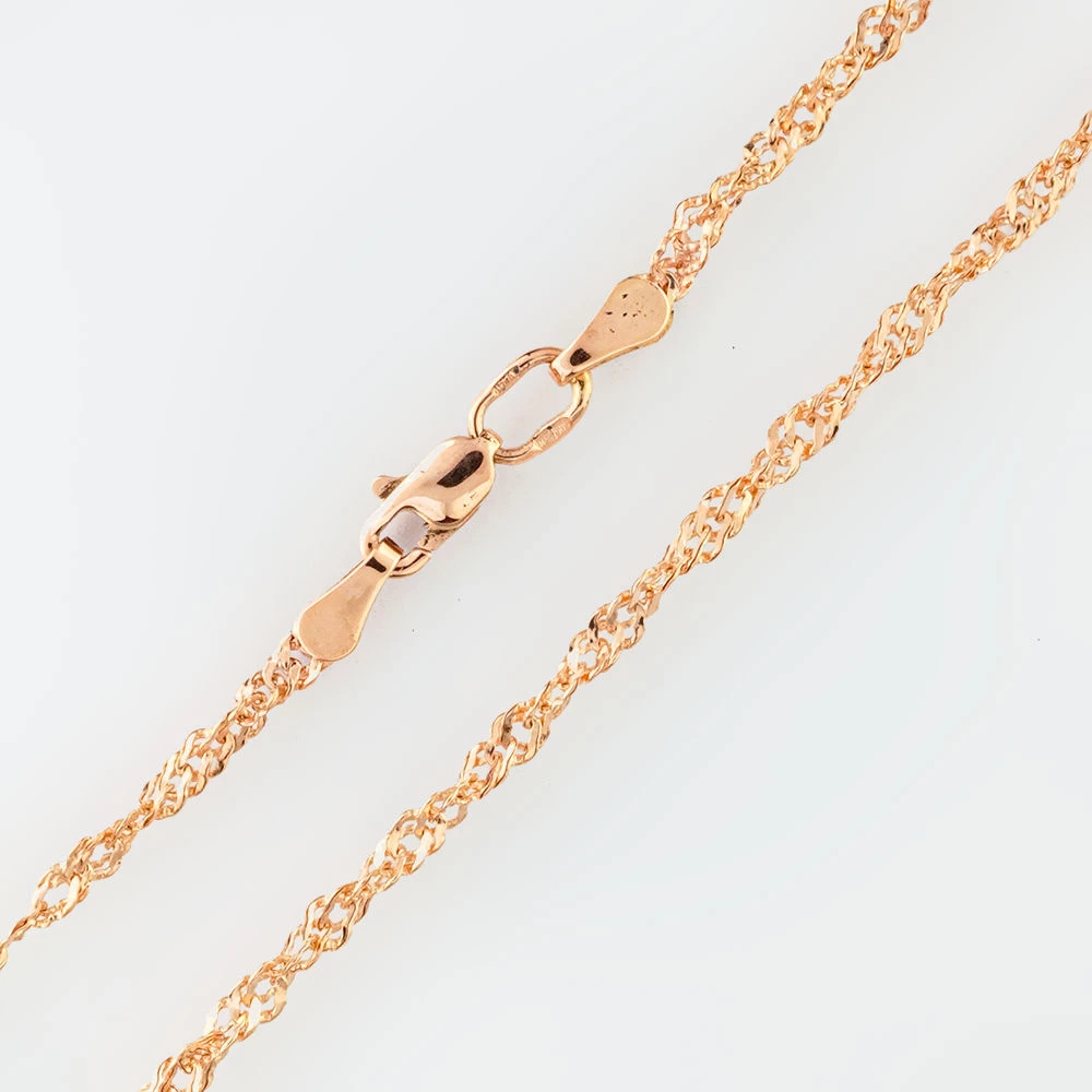 Цепь из красного золота 585 пробы