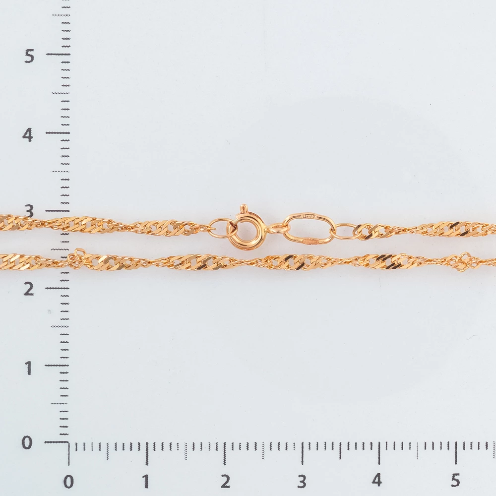 Цепь из красного золота 585 пробы
