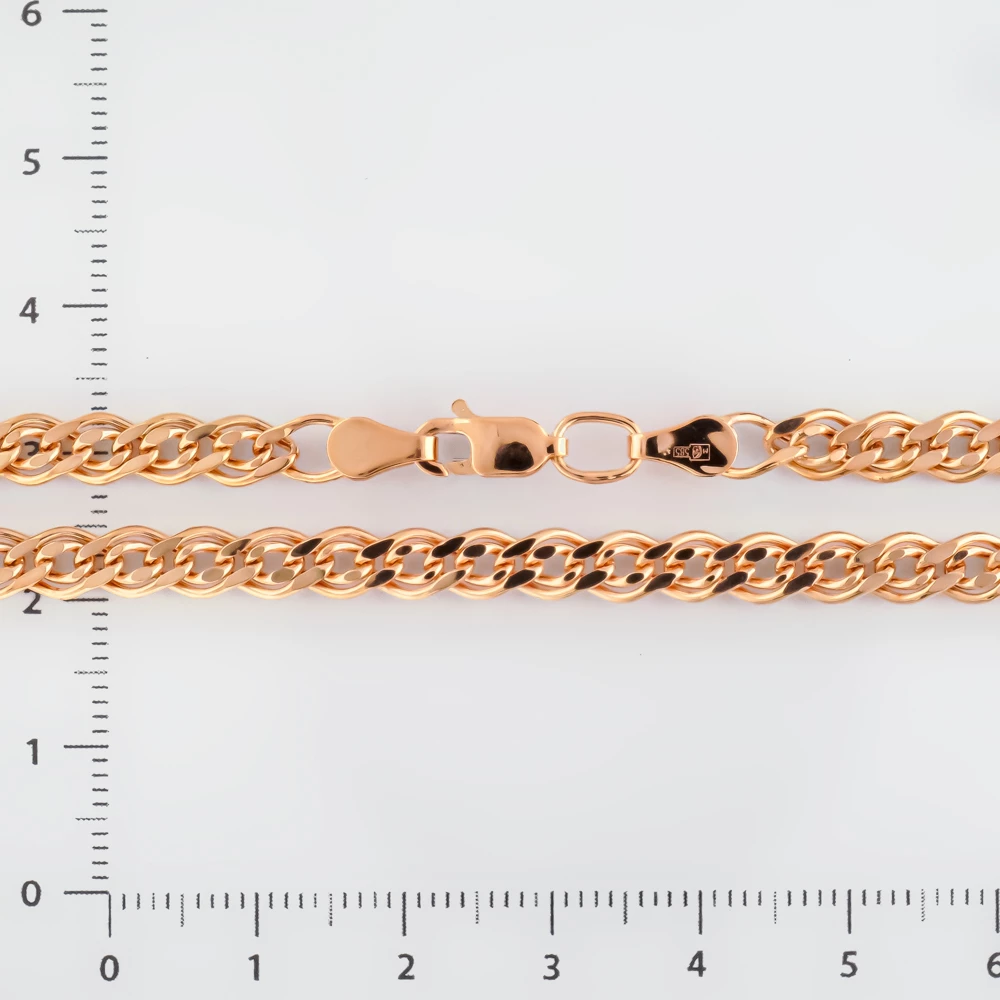 Цепь из красного золота 585 пробы