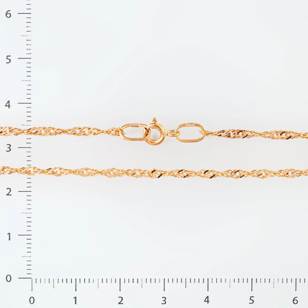 Цепь из красного золота 585 пробы