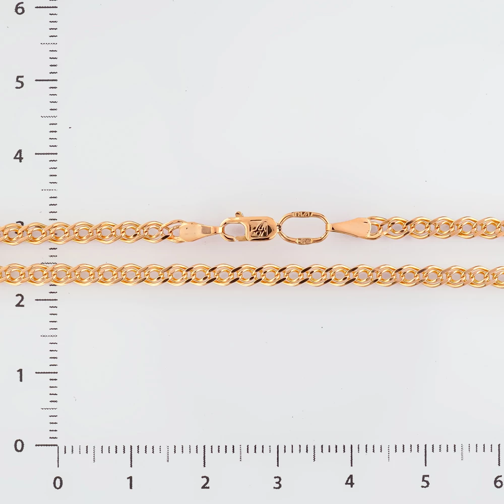Цепь из красного золота 585 пробы