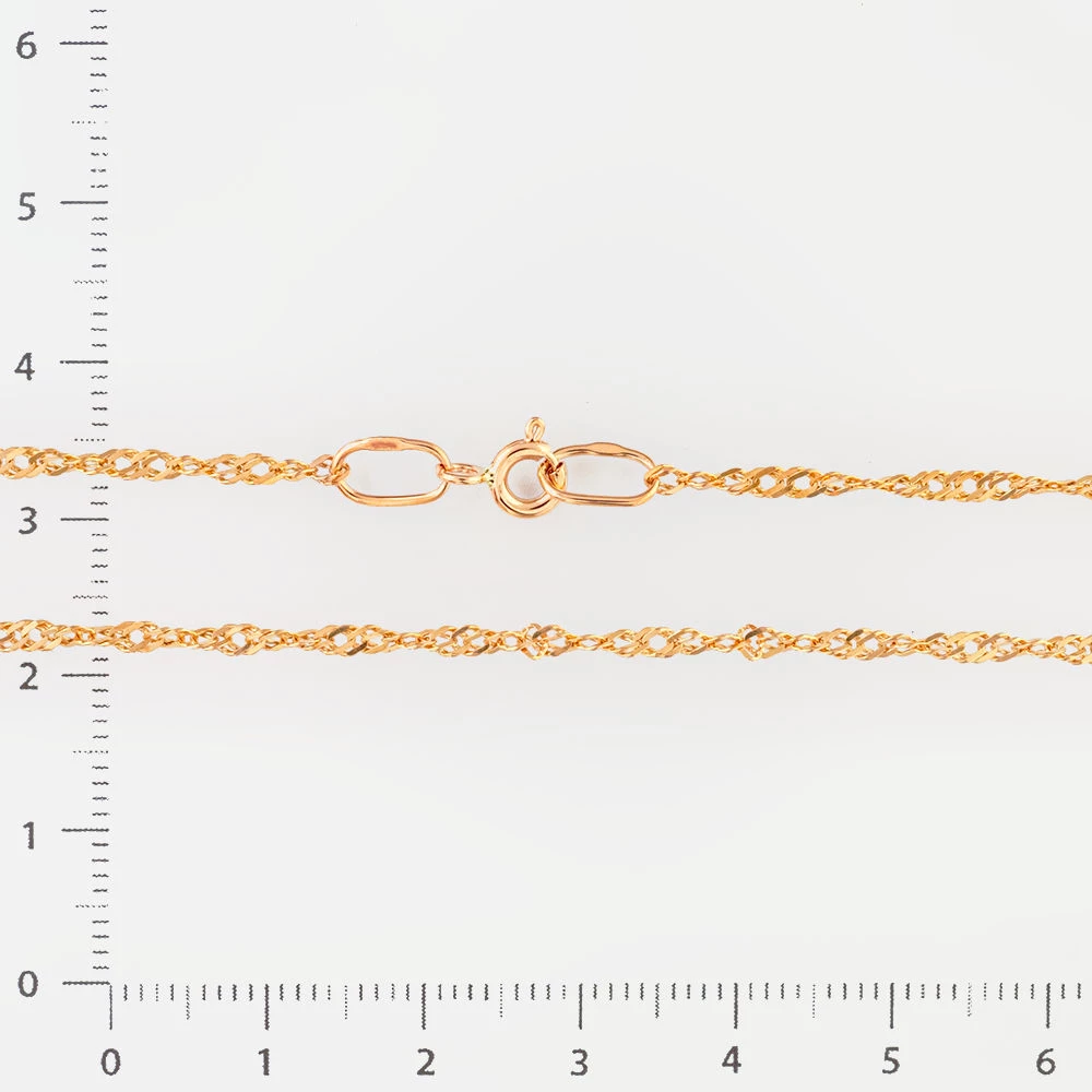 Цепь из красного золота 585 пробы