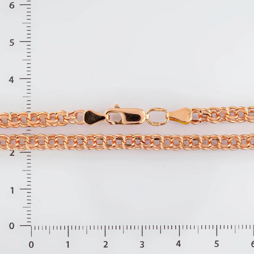 Цепь из красного золота 585 пробы