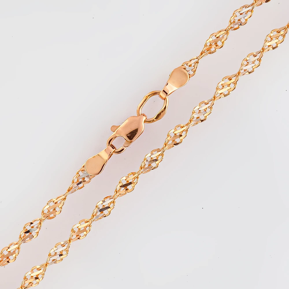 Цепь из красного золота 585 пробы