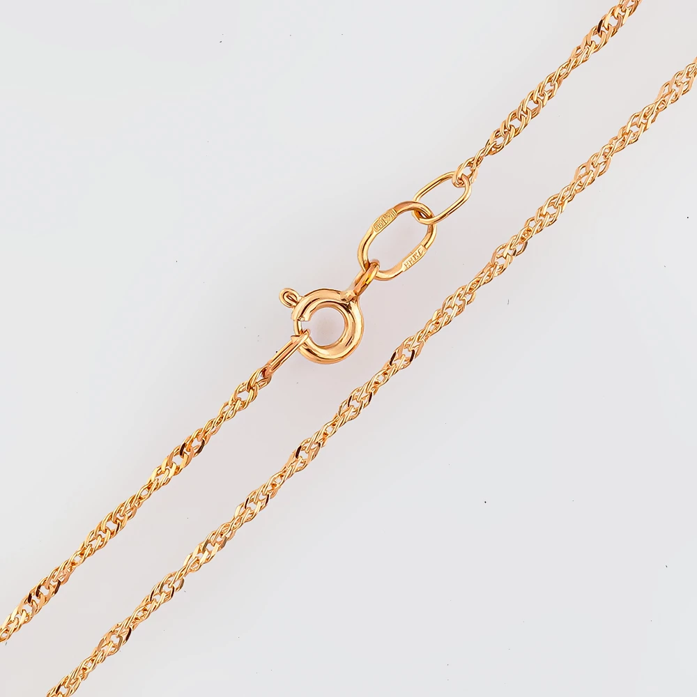 Цепь из красного золота 585 пробы