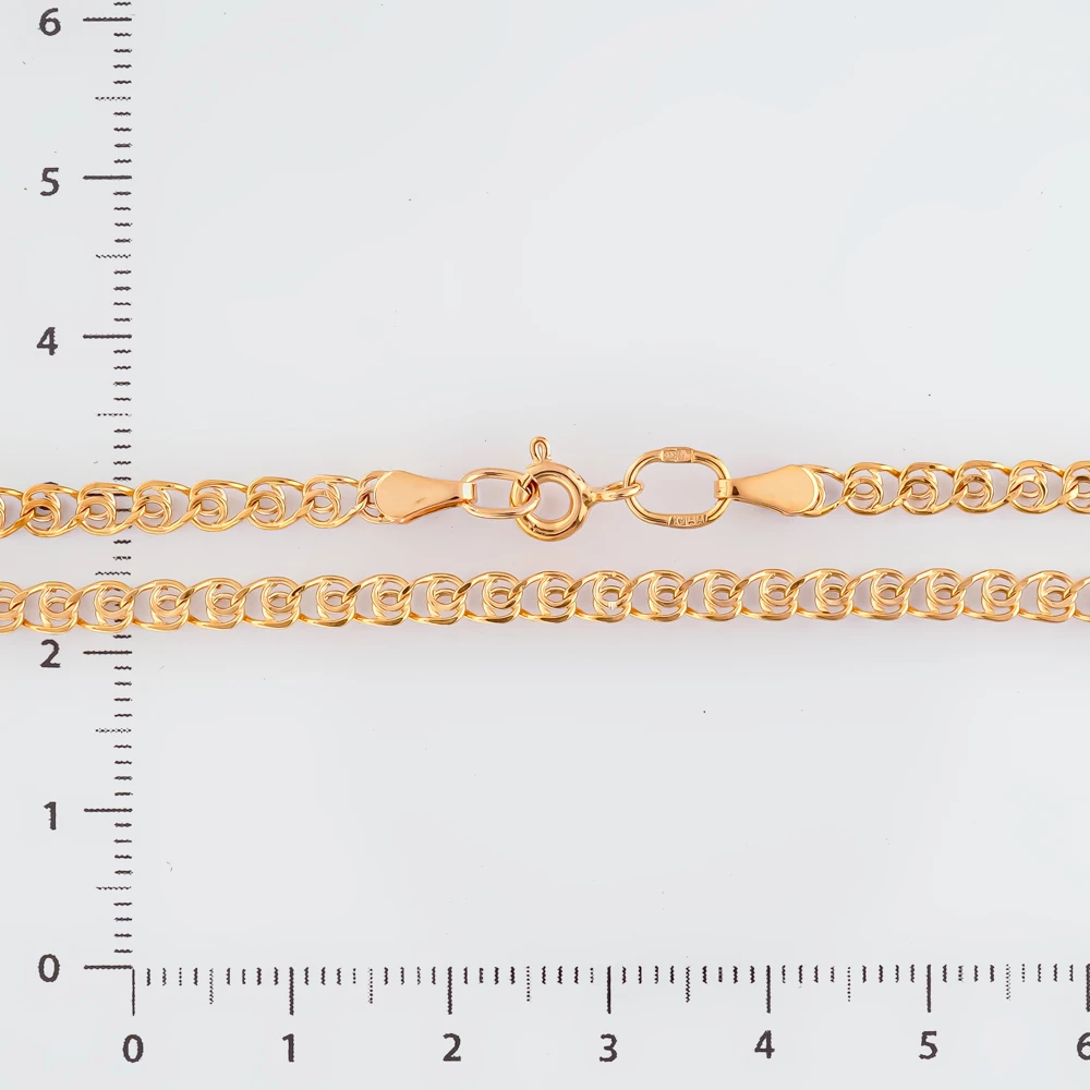 Цепь из красного золота 585 пробы